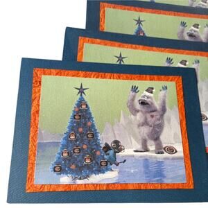 CHICAGO BEARS 6 Christmas Cards Handmade Abominable Snowman Yeti